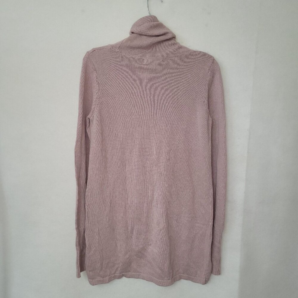 Dakini Sweater Women S Rose Pink Drawstring Cowlneck Long Sleeve Tunic Thumbhole - Picture 6 of 12